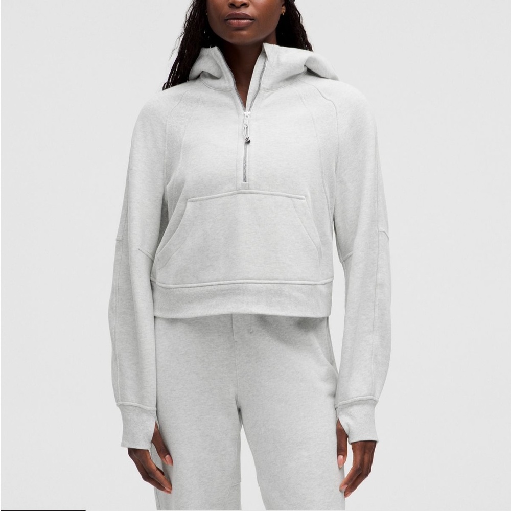 Lululemon Scuba Oversized Half-Zip Hoodie Grey XS/S